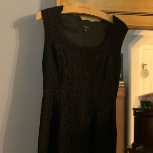 hothouse lace scalloped black dress, worn once